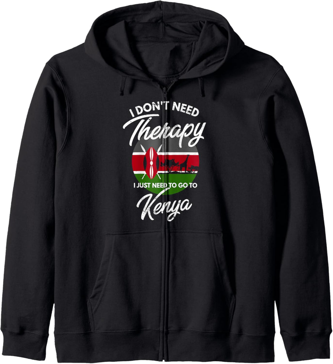 Kenianische Flagge I Kenia Flagge I Urlaub I Kenia Kapuzenjacke