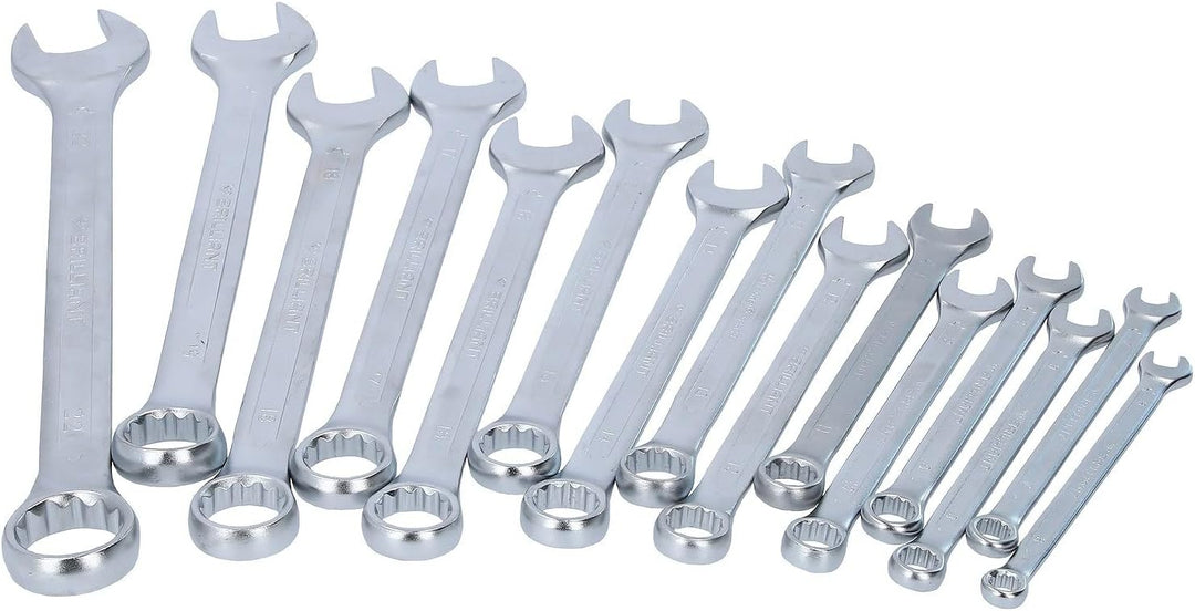 BRILLIANT TOOLS BT011015 Ring-Maulschlüssel-Satz, 15-tlg [Powered by KS TOOLS] 15-tlg., 15-tlg.