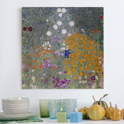 Top Gustav Klimt Leinwandbilder Bauerngarten 40 x 40cm 40cm x 40cm Gustav Klimt - Bauerngarten, 40cm