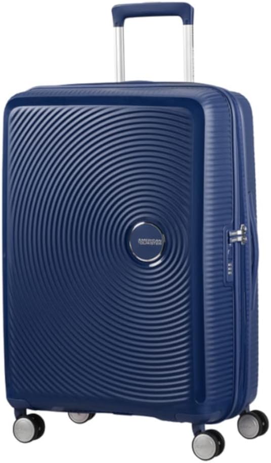 American Tourister Soundbox - Spinner M Erweiterbar Koffer, 67 cm, 81 L, Blau (Midnight Navy) Blau (