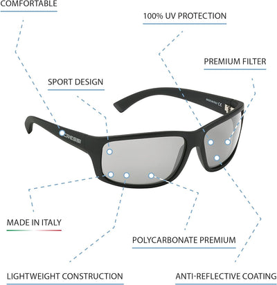 Cressi Italienisch-Sonnenbrille-Qualität - Verschiedene Modelle / Farben - Polarized / Anti-Glare mi