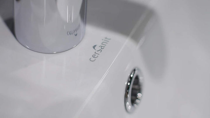 VBChome Waschbecken Oval 54cm x 41cm Weiss Waschtisch Einbauwaschbecken Waschplatz Bad Badezimmer Gä