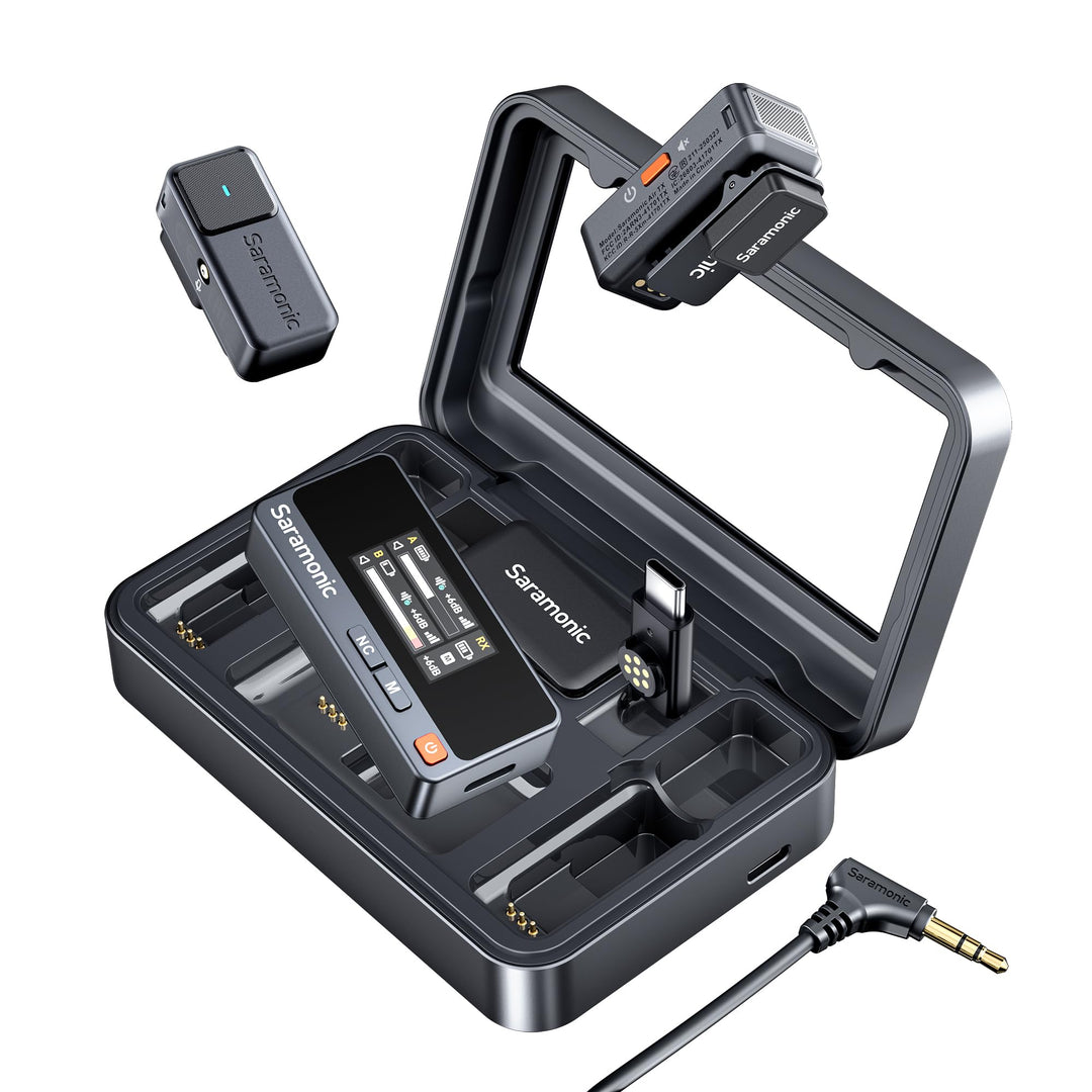 Saramonic Air Wireless Lavalier Mikrofon mit USB-C,48kHz/24Bit, 90dB SNR, Mikrofon Handy für iPhone1