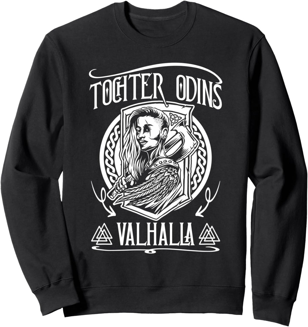Walhalla Wikinger Sprüche Schildmaid Tochter Odins Valhalla Sweatshirt
