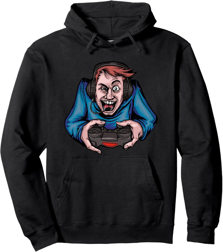 Gamer Gamerin Zocken Konsole Video Game Spieler Zockerin Pullover Hoodie
