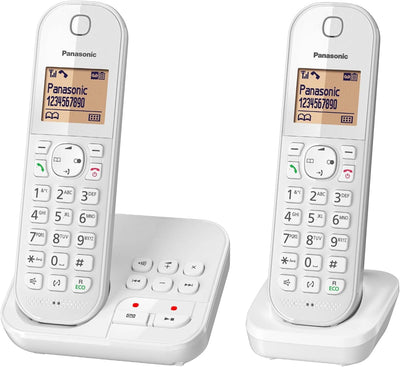 Panasonic KX-TGC 422 GW, schnurloses Telefon mit Anrufbeantworter und Zusatz-Set,