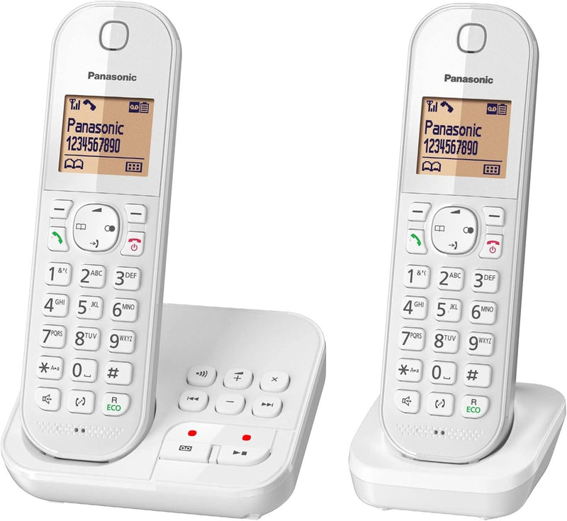 Panasonic KX-TGC 422 GW, schnurloses Telefon mit Anrufbeantworter und Zusatz-Set,