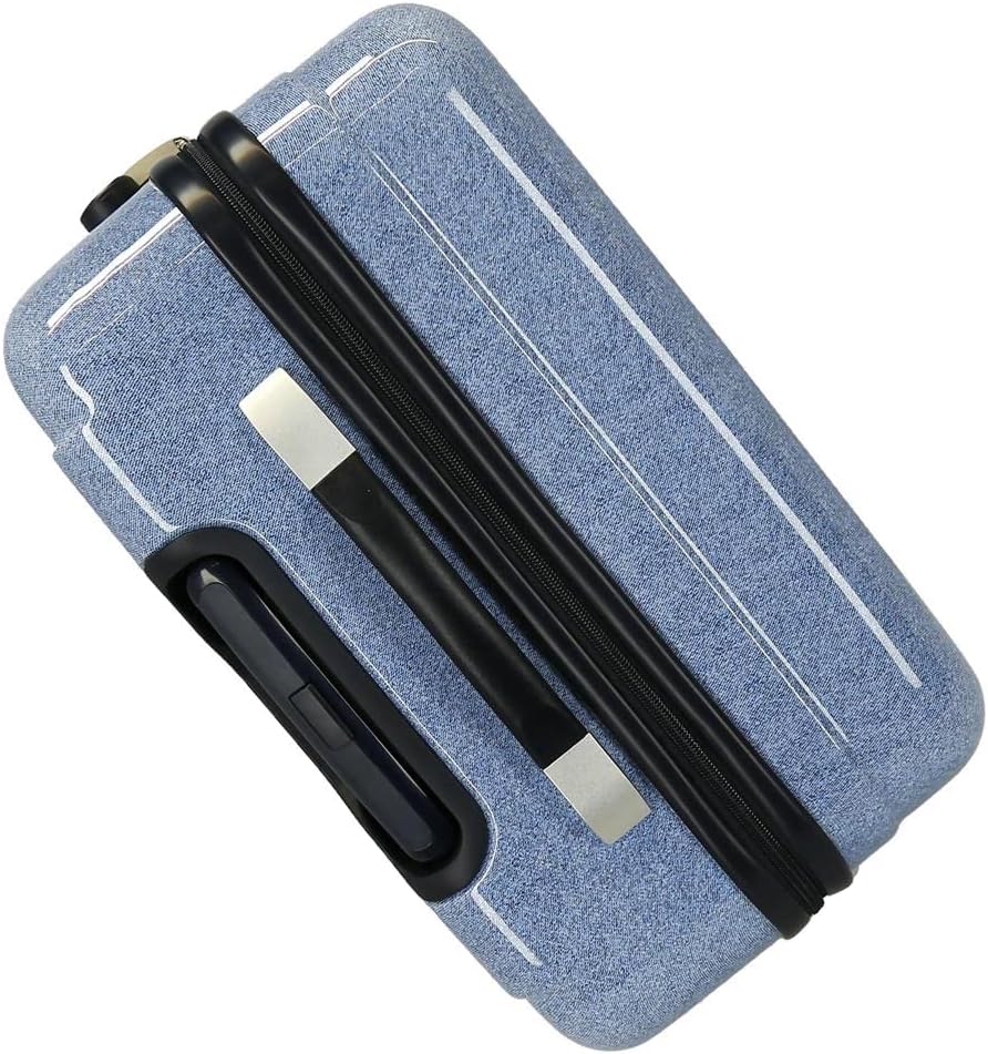 Enso Together Growing Koffer-Set, blau, 55/68 cm, starr, ABS-Kombinationsverschluss, seitlich, 104 l
