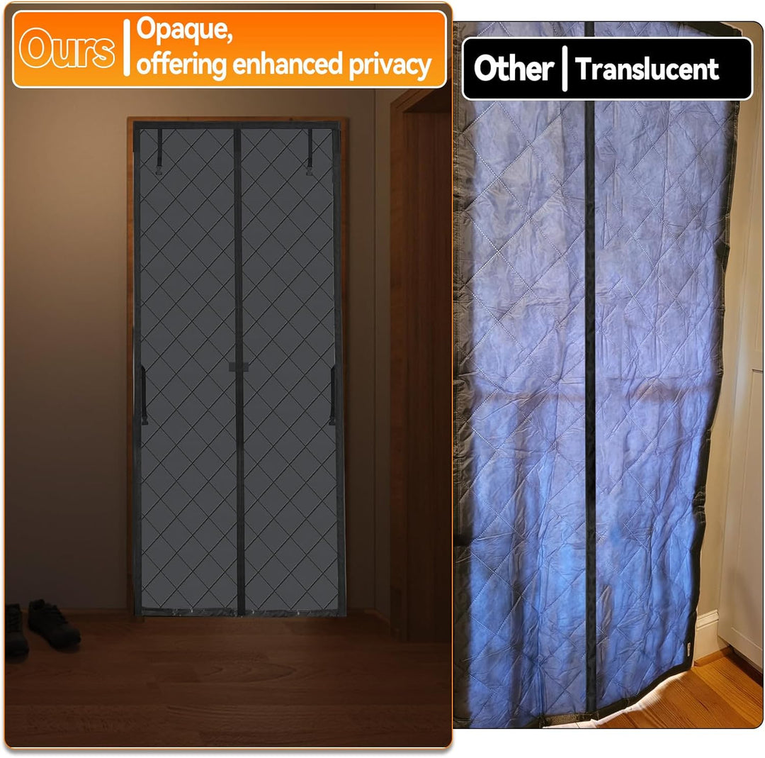 Magnetischer thermisch isolierter Türvorhang, verdickt, 210D Oxford, winddicht, thermische Türabdeck