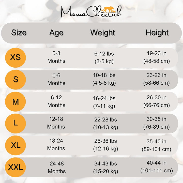 Mama Cheetah Baby-Schlafsack, 0,5 Tog, Bio-Baumwolle, tragbare Decke mit Zwei-Wege-Reissverschluss,