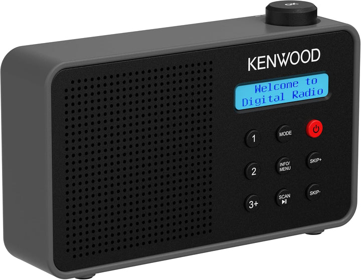 Kenwood CR-M25DAB-B - Tragbares DAB+ Radio mit Bluetooth, Automatic Safety Alert (ASA), Li-Ion Akku