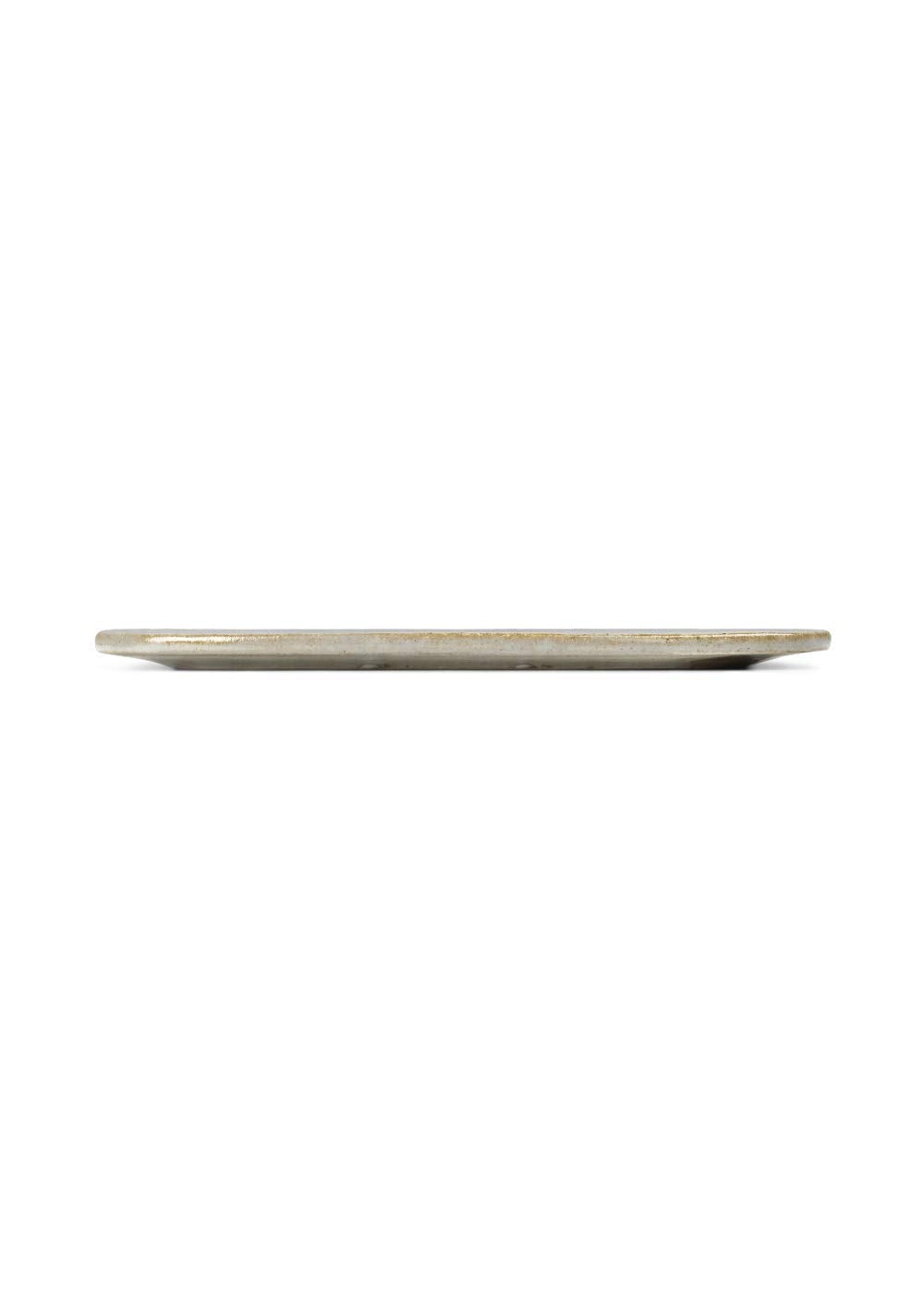 Lyngby Porcelæn Servierplatte 27x27 cm DAN-Ild Keramik-Punktdesign, blau