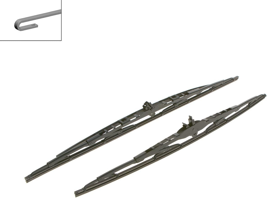 Bosch Scheibenwischer Twin Spoiler 801S, Länge: 600mm/530mm – Set für Frontscheibe Einzelbett, Einze