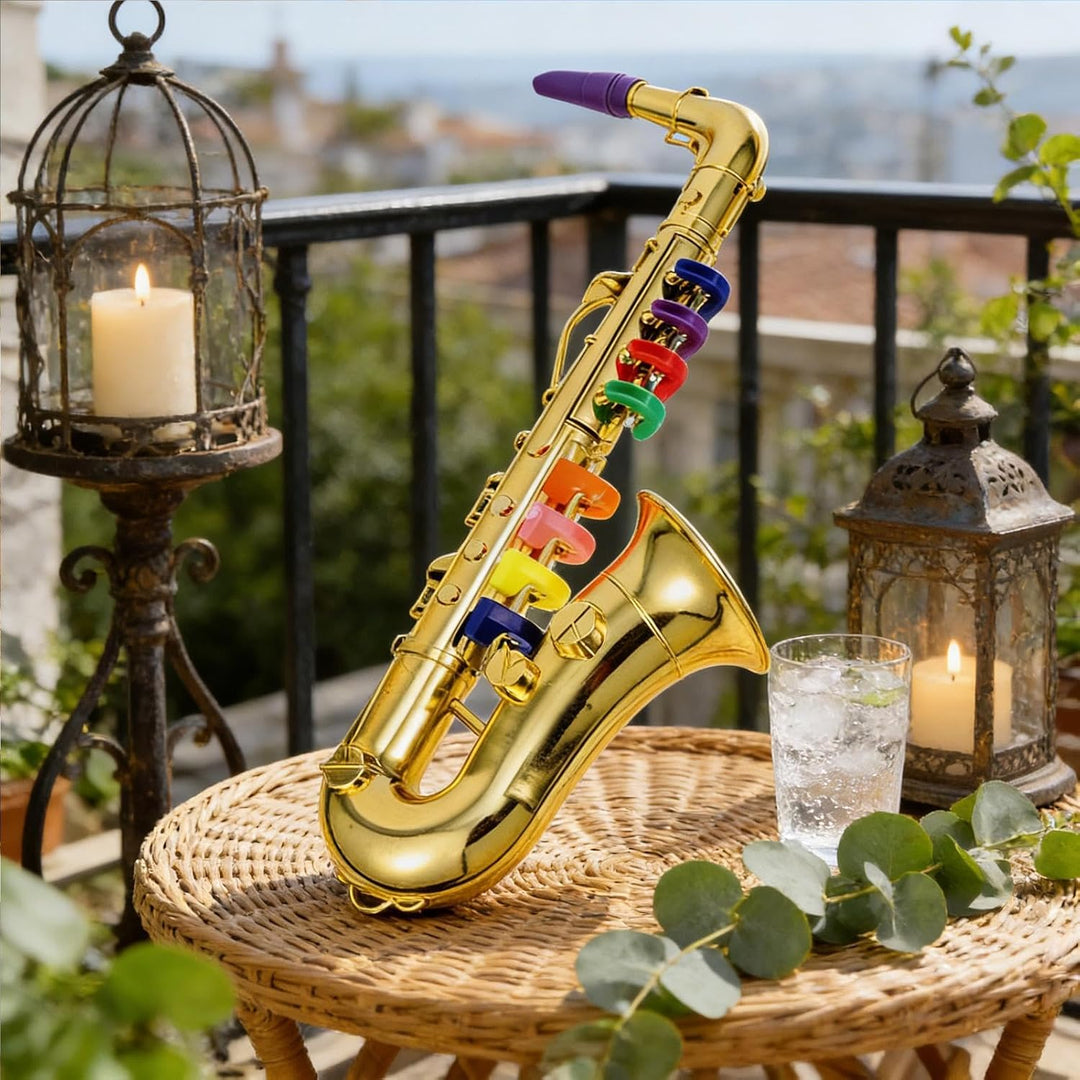 Kindersaxophon - Lerninstrument,Musikspielzeug | für & Mädchen – Geburtstag, Feiertag, Schulaufführu