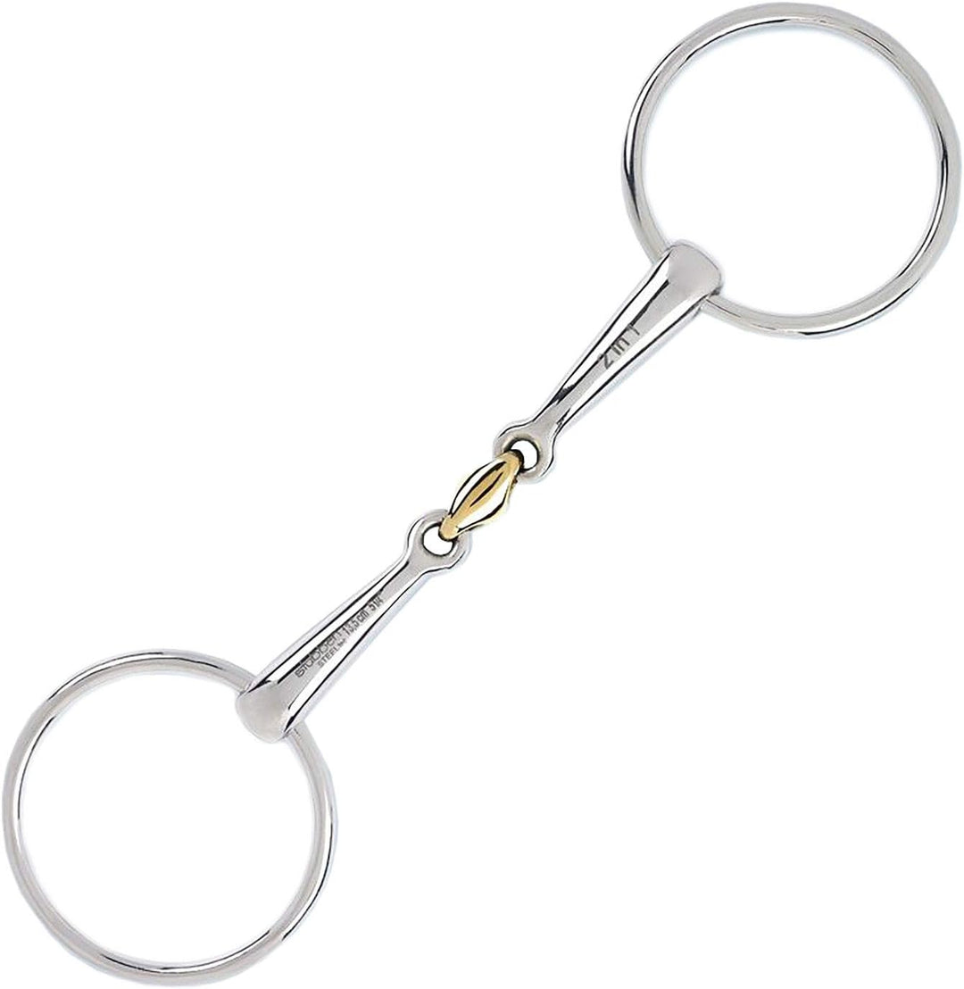 Stübben Gebiss 2233 Wassertrense 2 in 1 doppelt gebrochen 12,5 cm - 16 mm - Sweet Copper Mittelstück