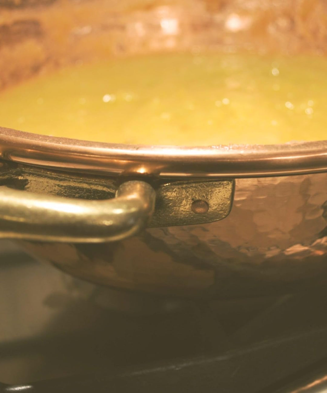 Marmeladentopf - Kupfertopf für hausgemachte Marmelade - Topf mit 2 Griffen - 36 cm - handgefertigt