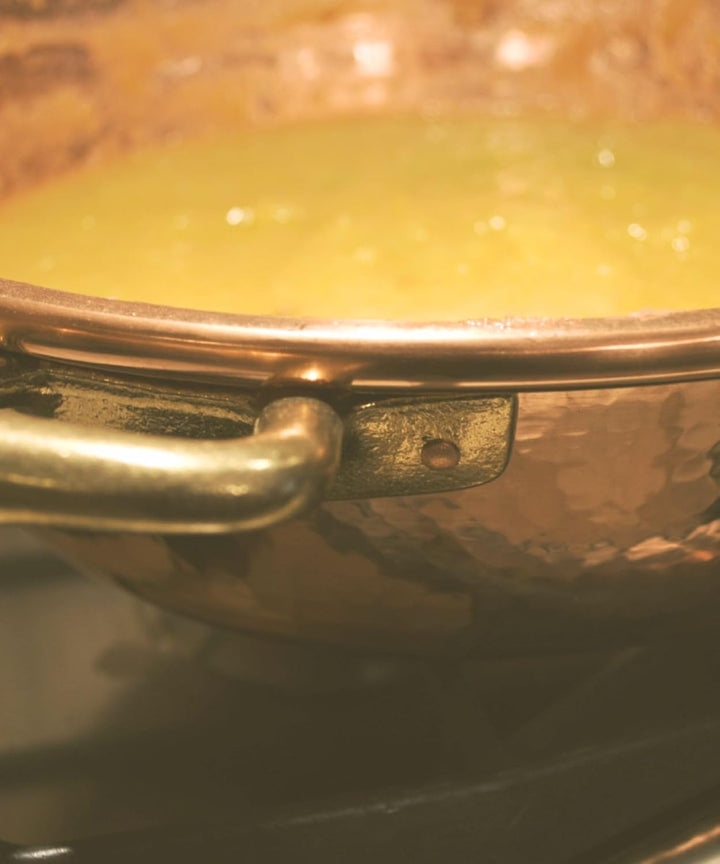 Marmeladentopf - Kupfertopf für hausgemachte Marmelade - Topf mit 2 Griffen - 36 cm - handgefertigt