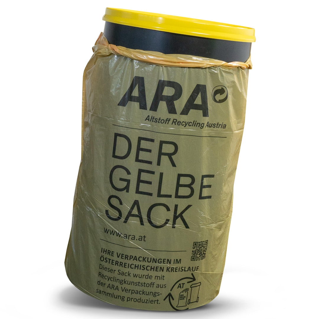 Sacktonne XXL für österreichische Gelbe Säcke (110-120L) – Robuster Bausatz mit Gummihalterung – Lan