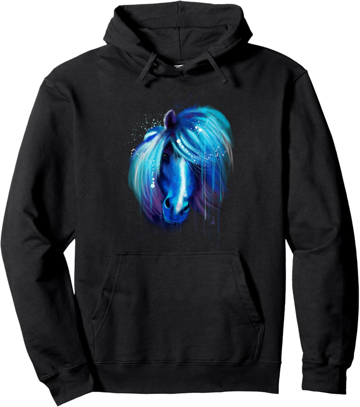 Handgezeichnetes Pferd Pullover Hoodie