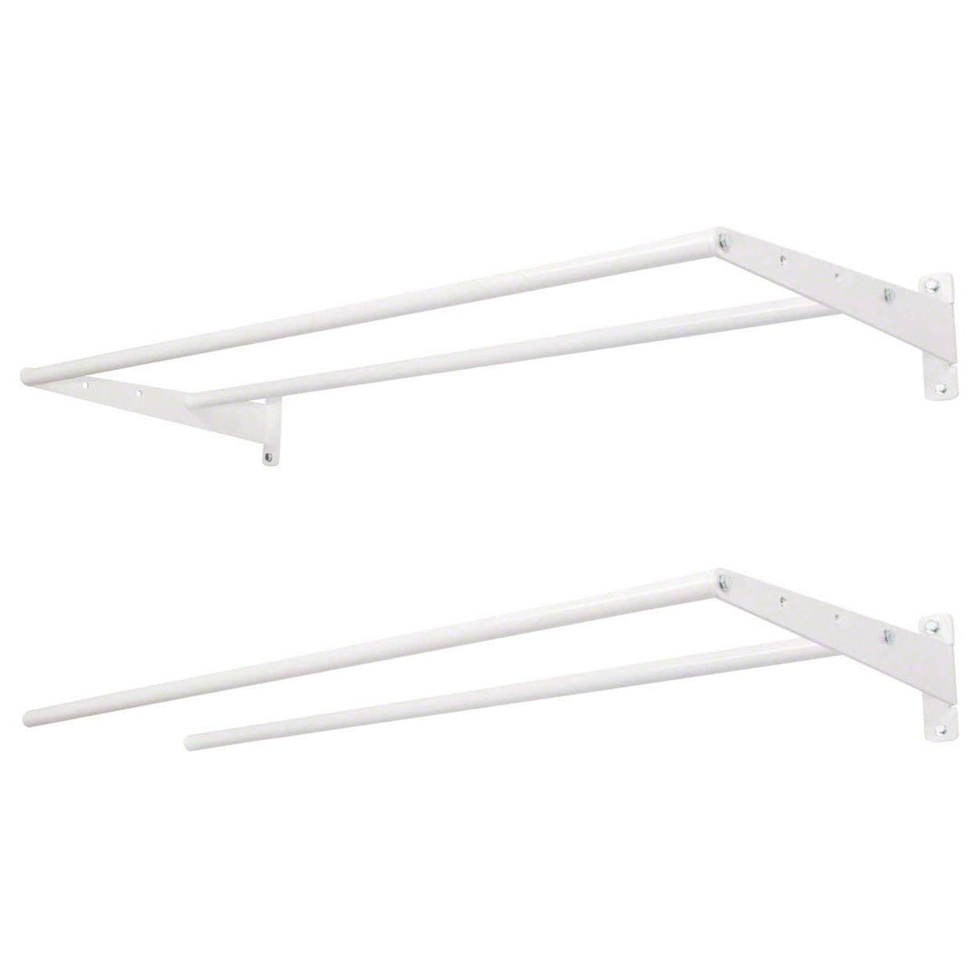 Sport-Tec Wandhalterung Set, 125 cm, mit 2 Auflagestäben, Basis- und Erweiterungsmodul, 7-TLG.