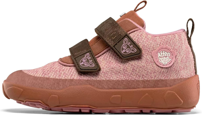 Affenzahn Barfussschuh Leder Buddy mit Klettverschluss Weich rutschfest Flexibel Reflektierend für J
