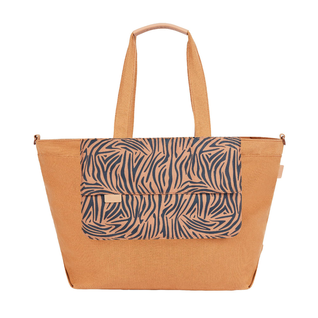 Babymoov Wickeltasche Tote Bag Zebra, Wickeltasche, Kapazität von 35l, zahlreiche Staumöglichkeiten,