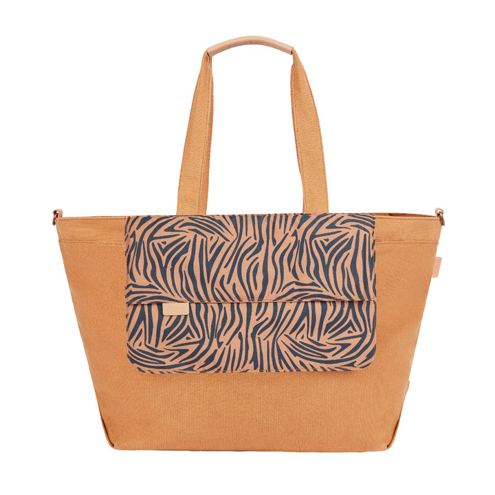 Babymoov Wickeltasche Tote Bag Zebra, Wickeltasche, Kapazität von 35l, zahlreiche Staumöglichkeiten,