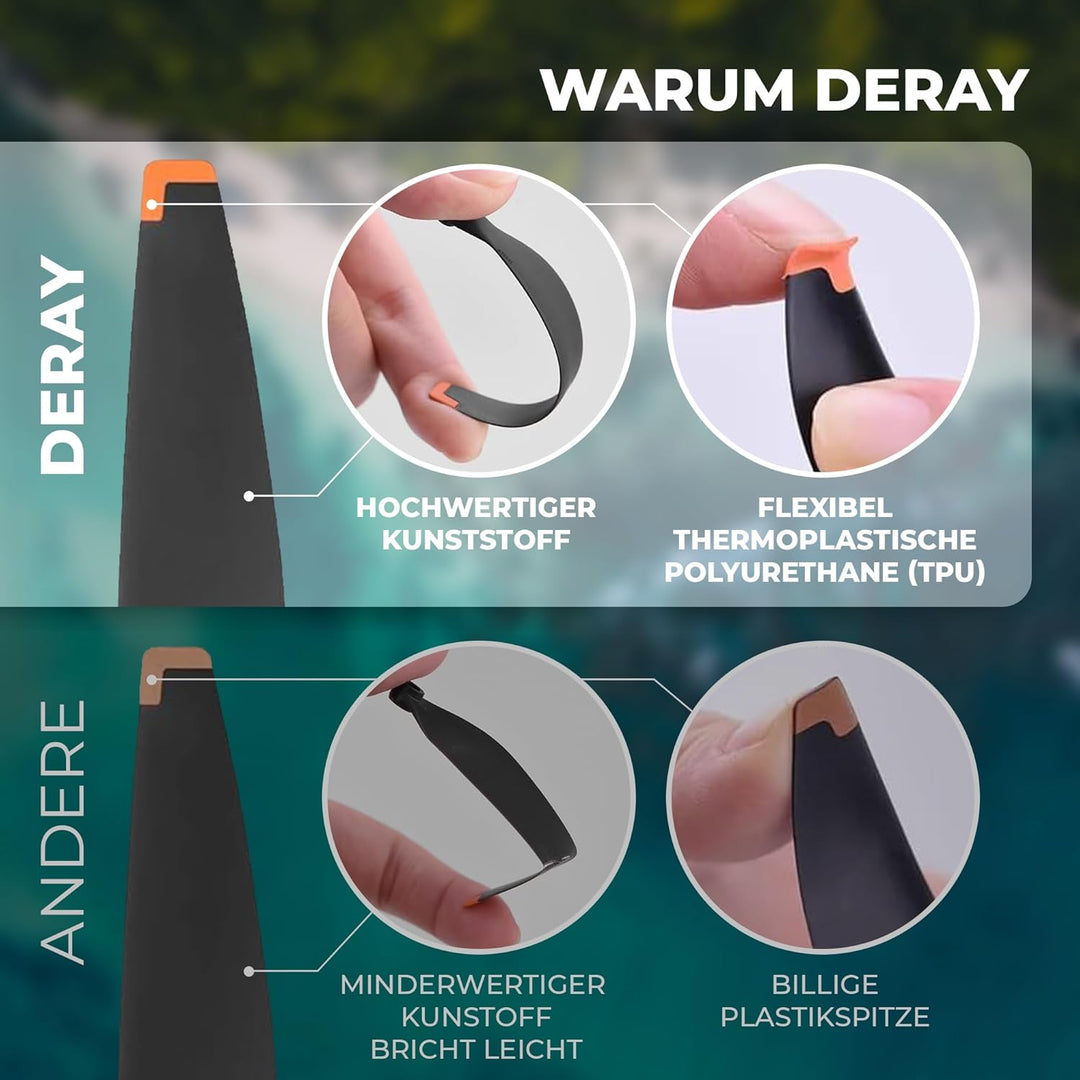 DERAY | Propeller für DJI Mini 4 Pro Drohne, TPU Gummi Spitze, Fly More Combo, leise ersatzpropeller