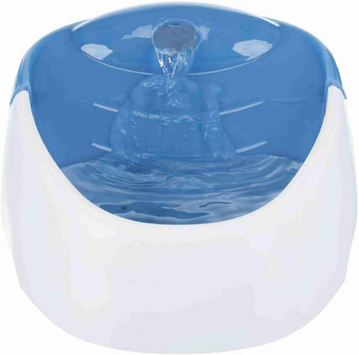 TRIXIE elektronischer Wasserspender "Trinkbrunnen Duo Stream, Kunststoff, 1 l/20 × 12 × 23 cm, weiss
