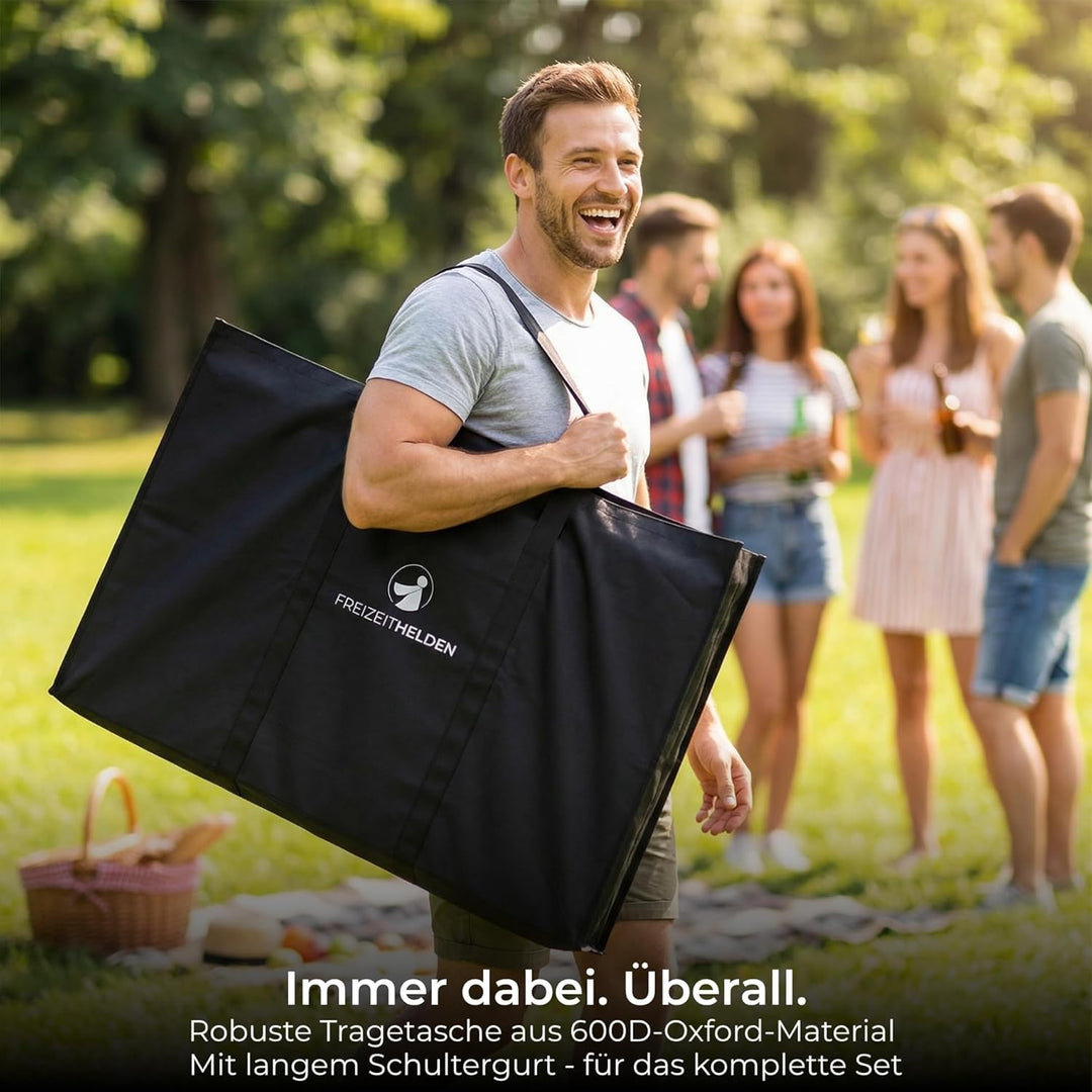 Cornhole Spiel Sackloch Outdoor - Premium Set Wurfspiel für Erwachsene & Kinder