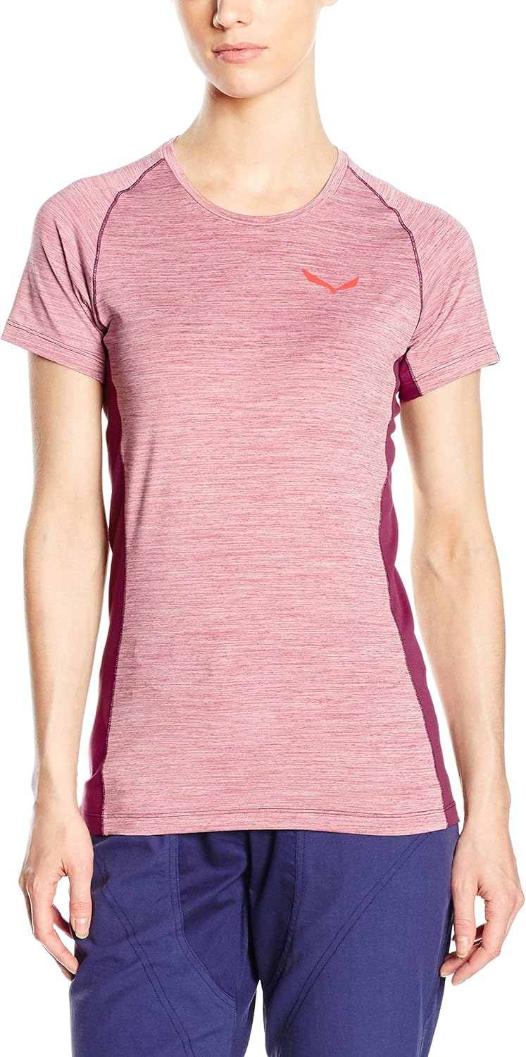 SALEWA Damen PEDROC DRY T-Shirt 36 Red Onion, 36 Red Onion