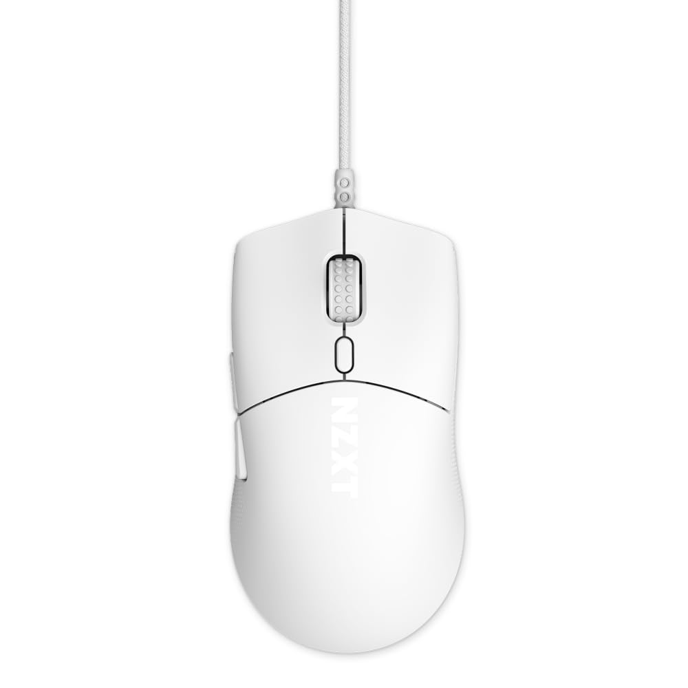 NZXT Lift 2 Symm | Leichte symmetrische kabelgebundene Gaming-Maus | Leichte 58-g-Konstruktion | 8K-