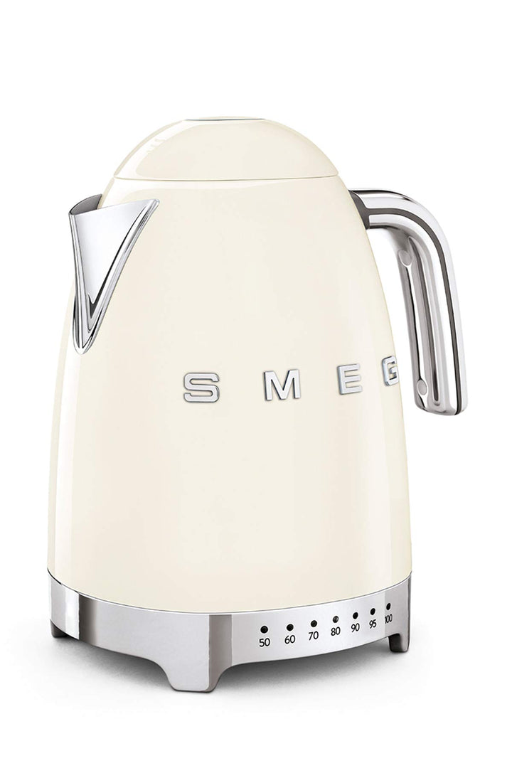 Smeg, Wasserkocher Temperatur regelbar KLF04CREU 1,7L zuzüglich Temperaturniveaus, Anti-Limiden Filt