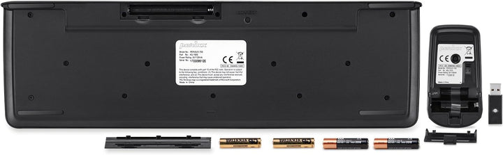 Perixx PERIDUO-703B DE, Kabellose Tastatur und Maus Set, 2.4G Funkt mit bis zu 10m Reichweite, Mini