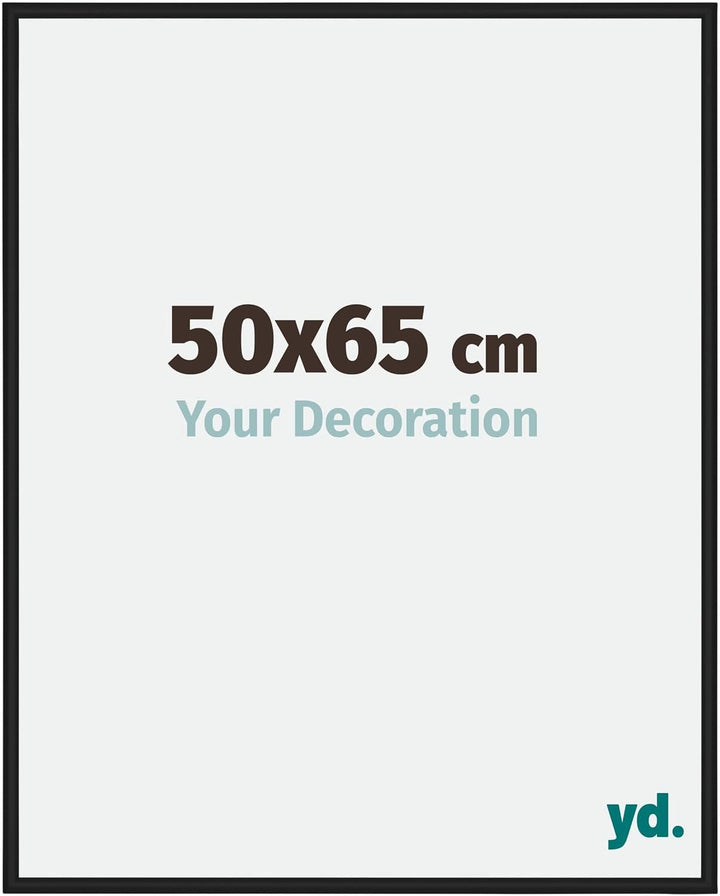 yd. Your Decoration - Bilderrahmen 50x65 cm - Bilderrahmen aus Aluminium mit Acrylglas - Antireflex