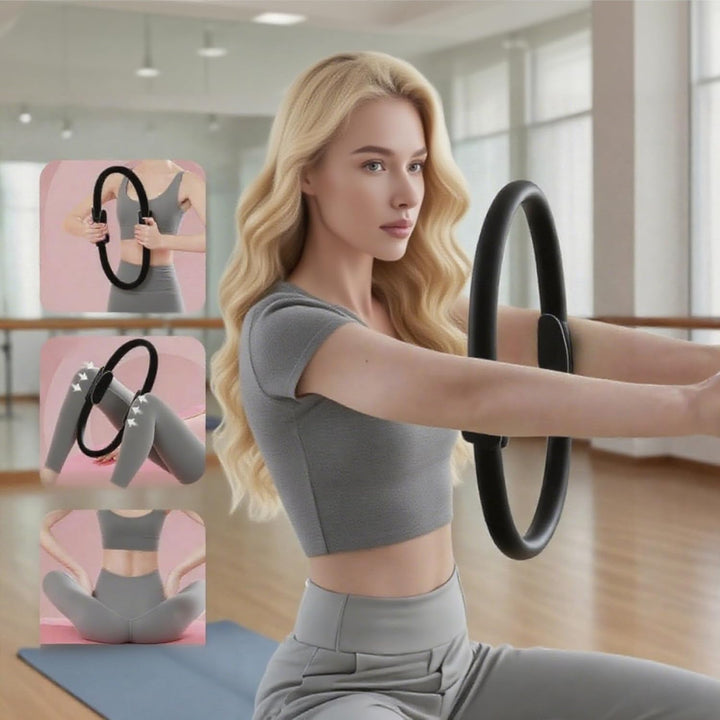 Generisch Essential Pilates Workout Kit für Frauen - Enthält Pilates Ring, 25cm Yoga Ball, Booty Ban