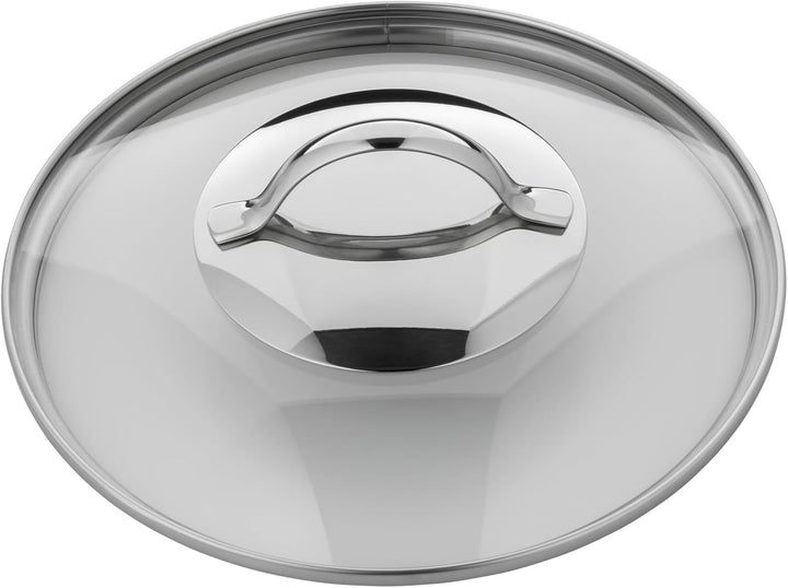 Silit Achat Kochtopf klein 20cm, Glasdeckel, Bratentopf Induktion 2,5l, Edelstahl teilmattiert, unbe