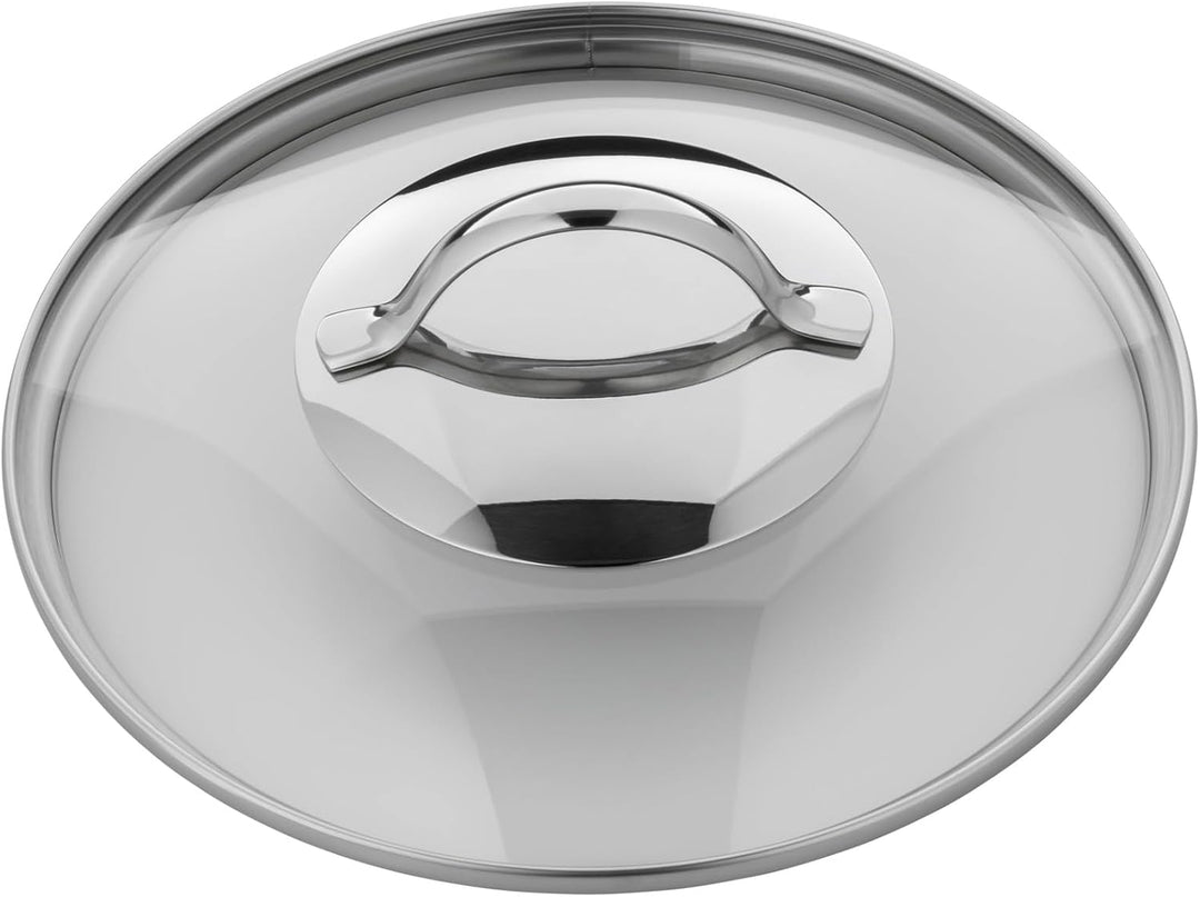 Silit Achat Kochtopf 24cm, Glasdeckel, Bratentopf 4,1l, Edelstahl poliert, Topf Induktion, unbeschic
