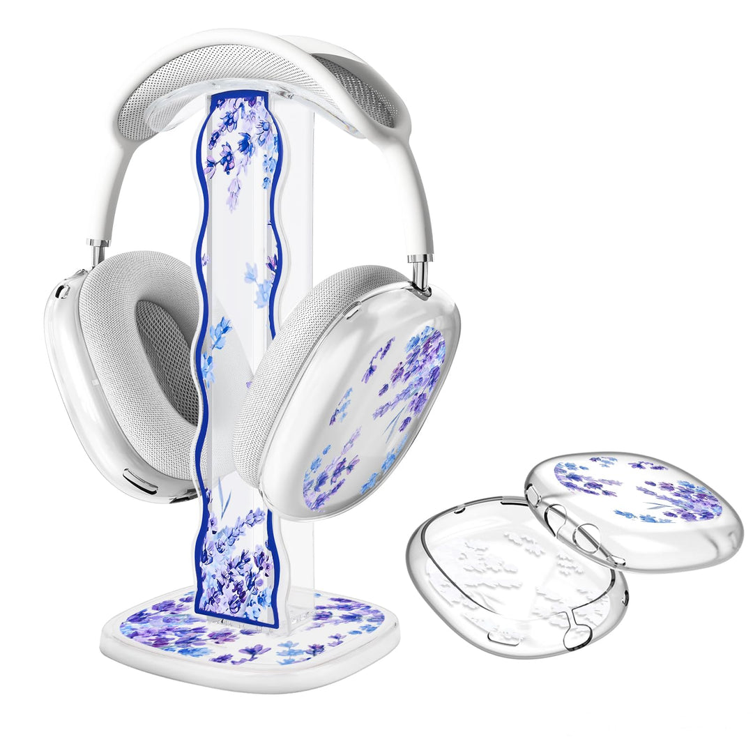 Blumen Schutzhülle kompatibel mit Apple AirPods Max (2024/2020), Kopfhörerabdeckung Zubehör+Universa