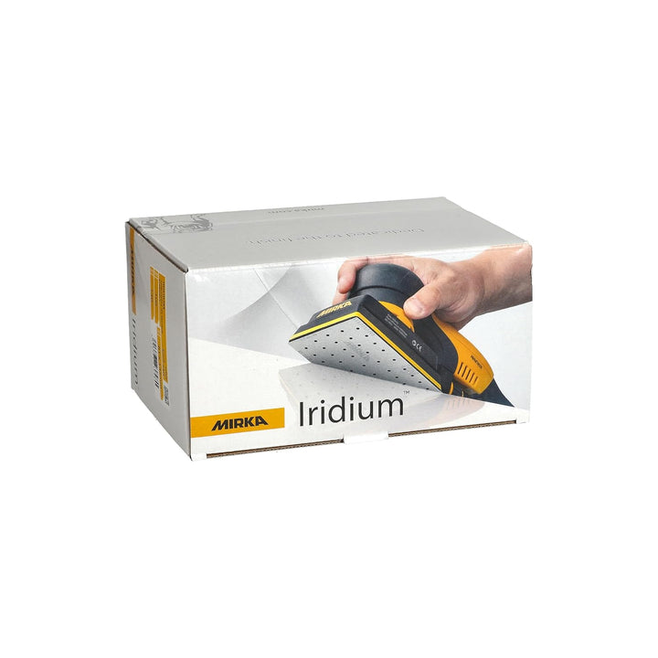 Mirka Iridium Premium-Schleifpapier 81x133mm Klett 54-Loch, Korn 120, 100 Stk / Zum Schleifen von La