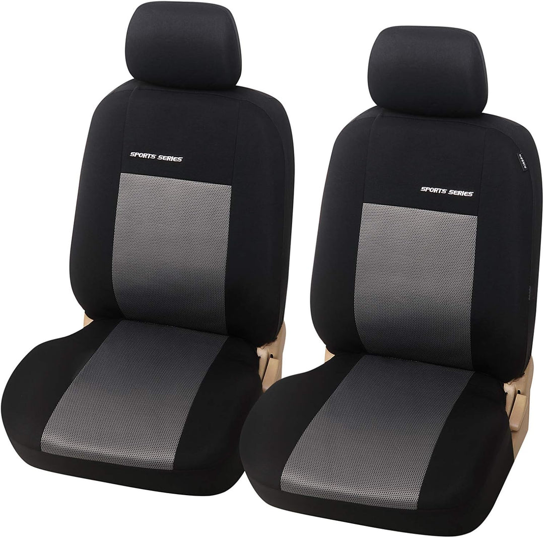 eSituro SCSC017234 Einzelsitzbezug universal Sitzbezug Sitzbezüge für Auto Schonbezug Schoner hellgr