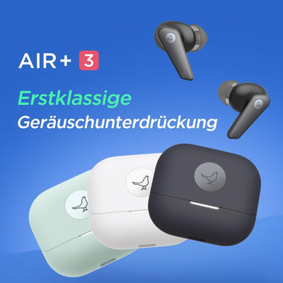 Libratone AIR+ 3 True Wireless In-Ear Kopfhörer mit aktiver Geräuschunterdrückung (Hi-Fi Sound, 24h