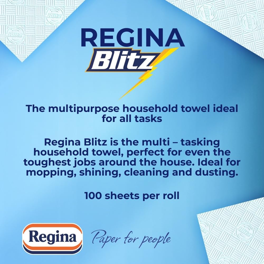 Regina Blitz Haushalt Handtücher, 4 Stück, insgesamt 8