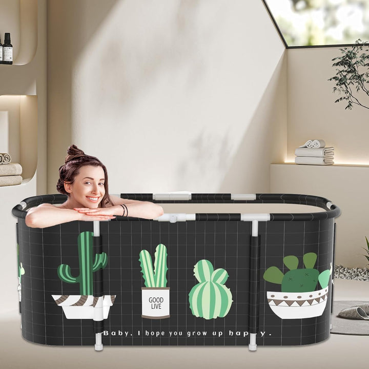 Sinbide Faltbare Badewanne, installieren und tragbare abnehmbare Badewanne, Geeignet für Erwachsene