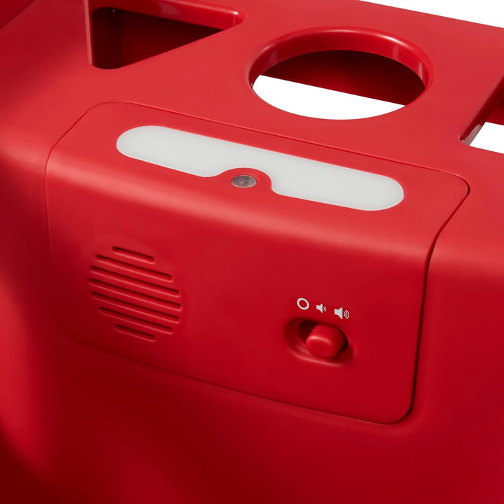 Radio Flyer Scan & Sort Einkaufswagen mit Lichtern und Geräuschen, Rutschspielzeug, Roter Spielzeug-