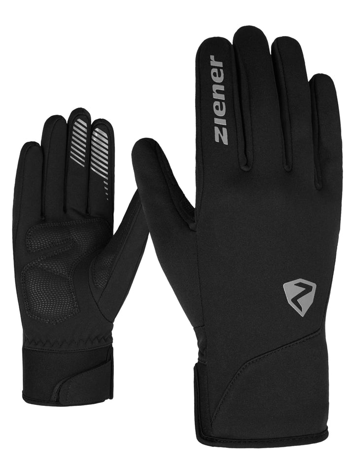 Ziener SMU 20-Bike 234 Fahrradhandschuhe, Winter | Soft-Shell, gepolstert, atmungsaktiv 8 Schwarz, 8