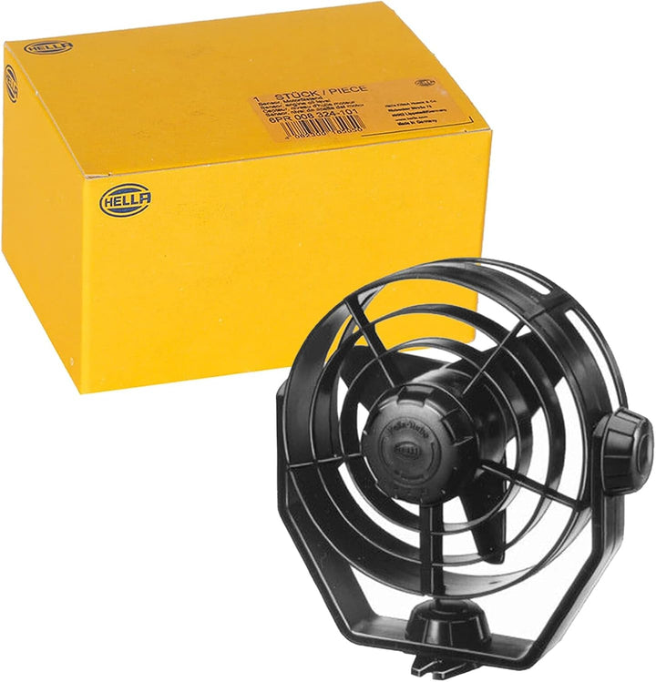 HELLA - Ventilator - Turbo - 24V - 6.5W - schwarz - Kabel: 1400mm - 8EV 003 361-011 Hella Verpackung