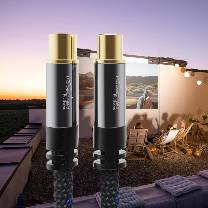 KabelDirekt – 4K Antennenkabel, Koaxialkabel, TV Kabel Nylon – 7,5 m – Fernsehkabel mit bruchfestem