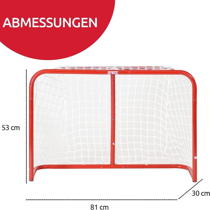 Base Street-Hockeytor 32‘‘, Outdoor-Tor für Hockey, klappbares Tor, 81x53x30cm, perfekt für die Stra