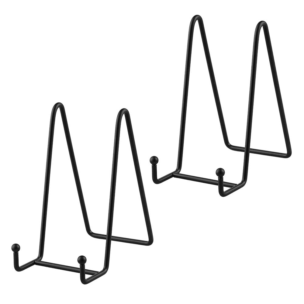 Staffelei Teller Ständer Aufsteller Halter - 2 Stück Eisen Metall Tellerständer Tellerhalter - Dekot